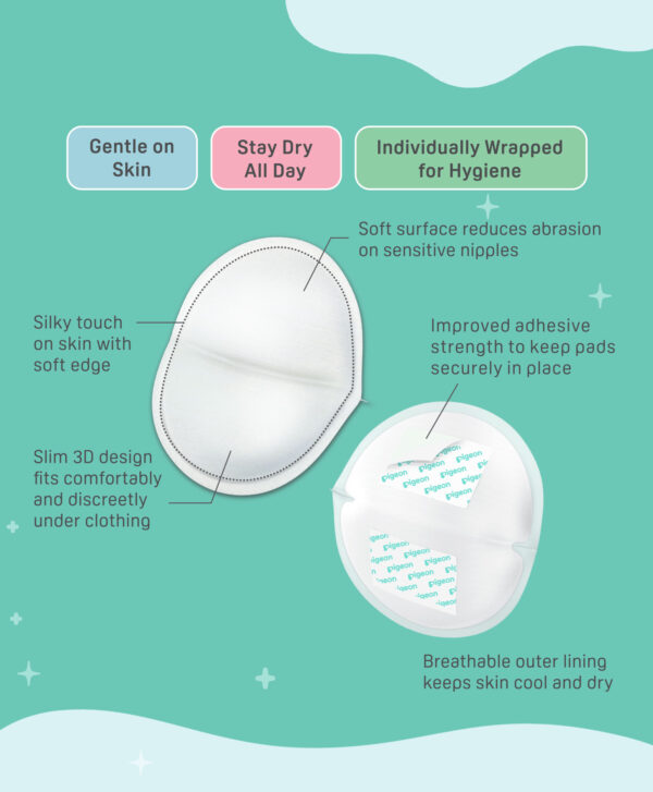 Pigeon BREAST PADS HONEYCOMB 60 PCS - Image 3