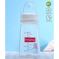 Babyhug Mountain Shape Feeding Bottle White – 125 ml