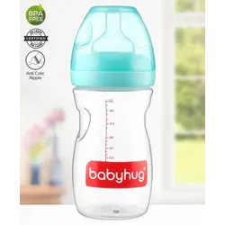 Babyhug Wide Neck Sterilizable Feeding Bottle Green – 260 ml