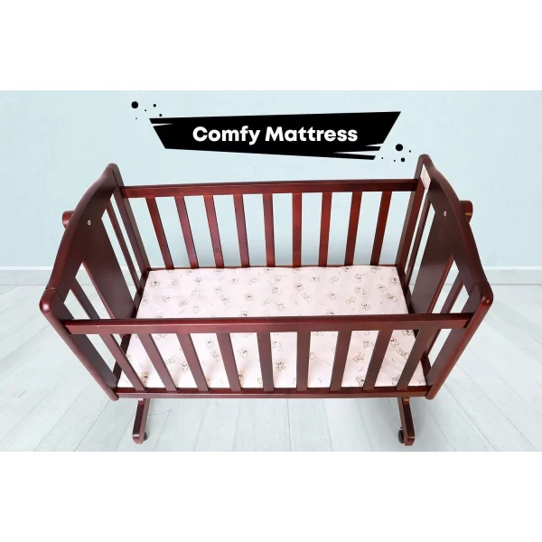 R For Rabbit – Dream Time Wooden Cradle (Brown) - Image 3