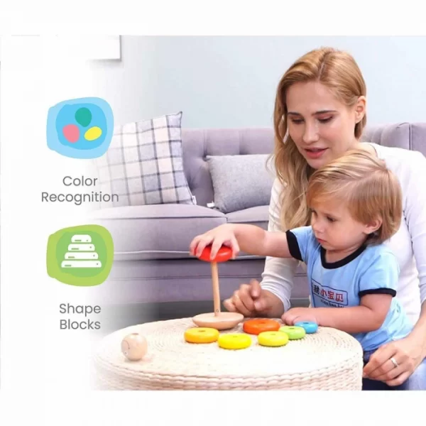 R For Rabbit – Orapple Rainbow Rocking Stacker - Image 3