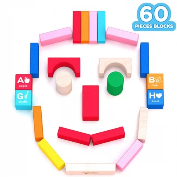 R For Rabbit – Orapple Alphabet Colorful 60 Blocks - Image 3