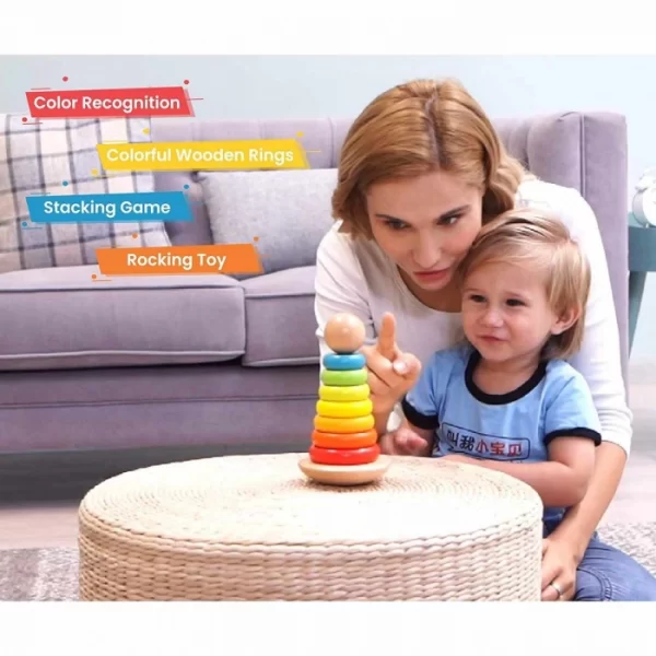 R For Rabbit – Orapple Rainbow Rocking Stacker - Image 4