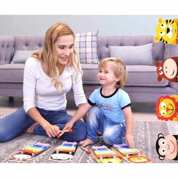 R For Rabbit – Orapple Tin Tin Xylophone Musical Toy (Monkey) - Image 4