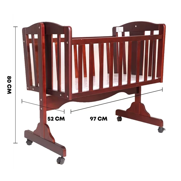 R For Rabbit – Dream Time Wooden Cradle (Brown) - Image 6