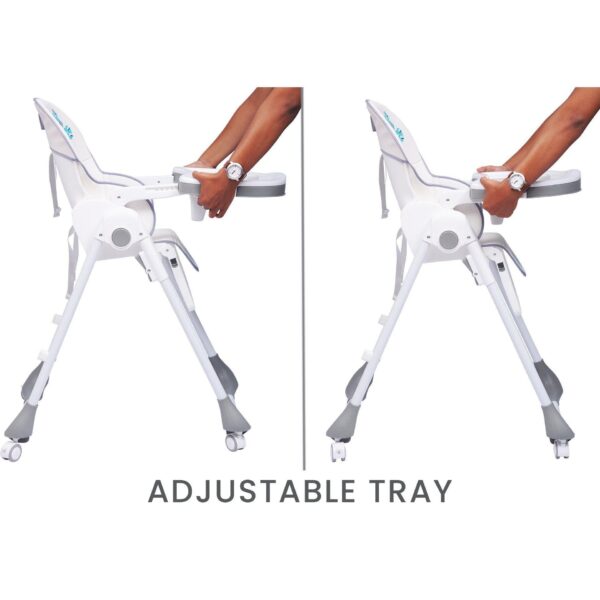 R For Rabbit – Marshmallow High Chair (Grey) - Image 6