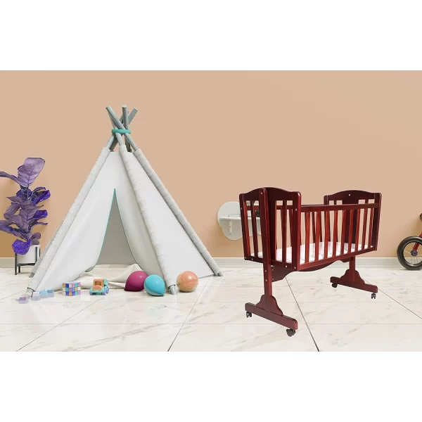 R For Rabbit – Dream Time Wooden Cradle (Brown) - Image 7