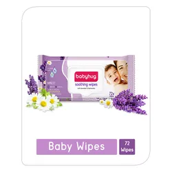 Babyhug Soothing Lavender & Chamomile Wipes – 72 Pieces