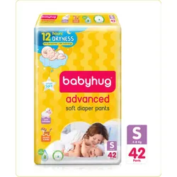 Babyhug Advanced Pant Style Diapers Small – 42 Pieces