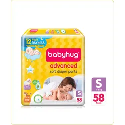 Babyhug Advanced Pant Style Diapers Pack Small – 58 Pieces