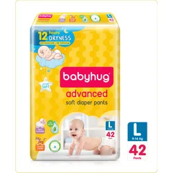 Babyhug Advanced Pant Style Diapers Large – 42 Pieces