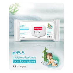 Babyhug Pro pH 5.5 Moisture Balance Bamboo Wipes – 72 pieces