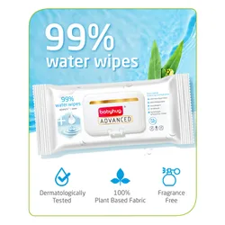Babyhug Advanced 99% Water Wipes – 72 pieces