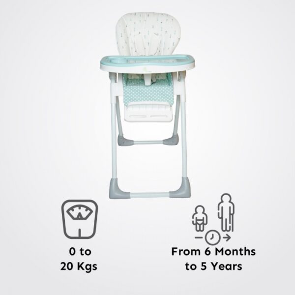 R For Rabbit – Marshmallow Lite High Chair  (Blue) - Image 5