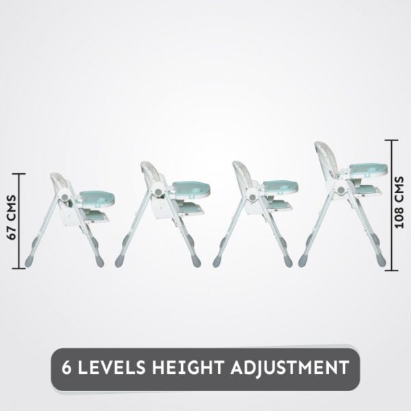 R For Rabbit – Marshmallow Lite High Chair  (Blue) - Image 2