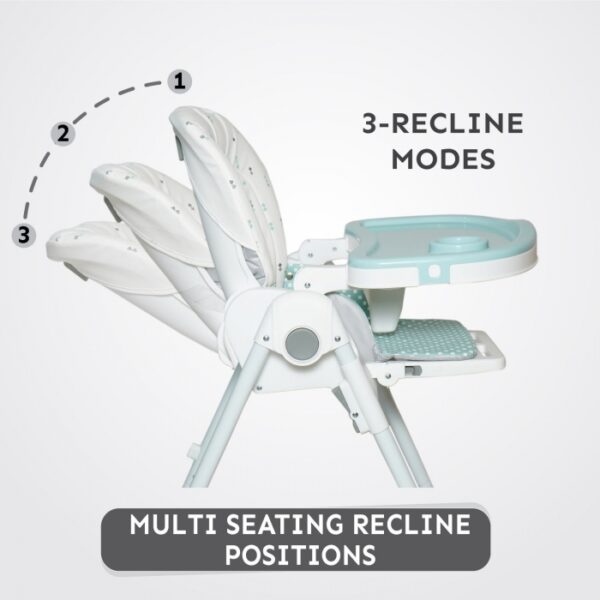 R For Rabbit – Marshmallow Lite High Chair  (Blue) - Image 8