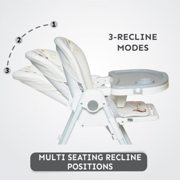 R For Rabbit – Marshmallow Lite High Chair (Grey) - Image 8