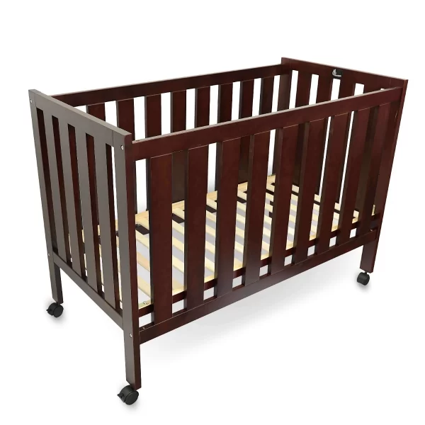 R For Rabbit – Baby's Den Lite Wooden Crib (Brown)
