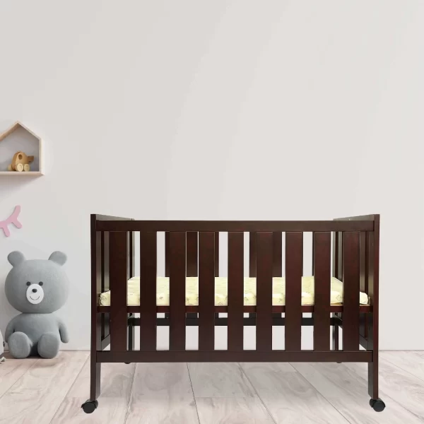 R For Rabbit – Baby's Den Lite Wooden Crib (Brown) - Image 5