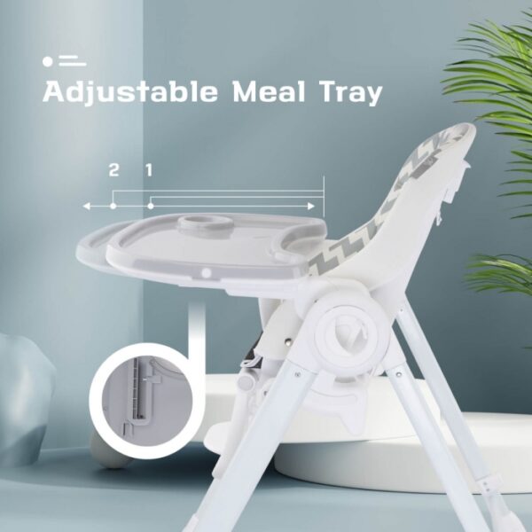R For Rabbit – Butter Cup High Chair (Grey White) - Image 2