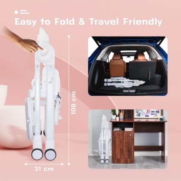 R For Rabbit – Butter Cup High Chair (Grey White) - Image 3