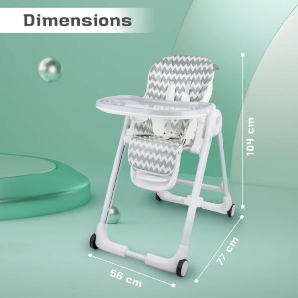 R For Rabbit – Butter Cup High Chair (Grey White) - Image 5