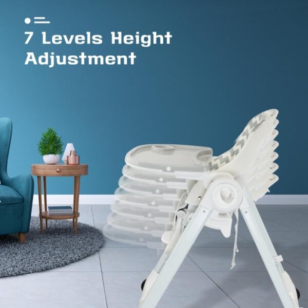 R For Rabbit – Butter Cup High Chair (Grey White) - Image 7