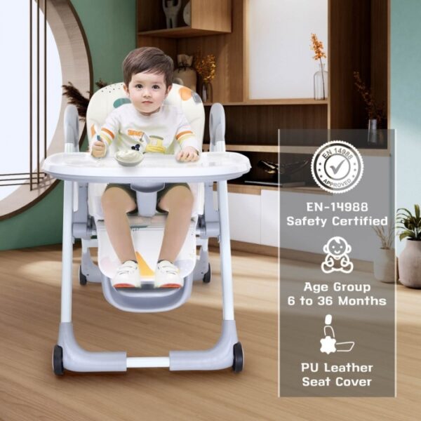 R For Rabbit – Butter Cup High Chair (White Multi) - Image 4