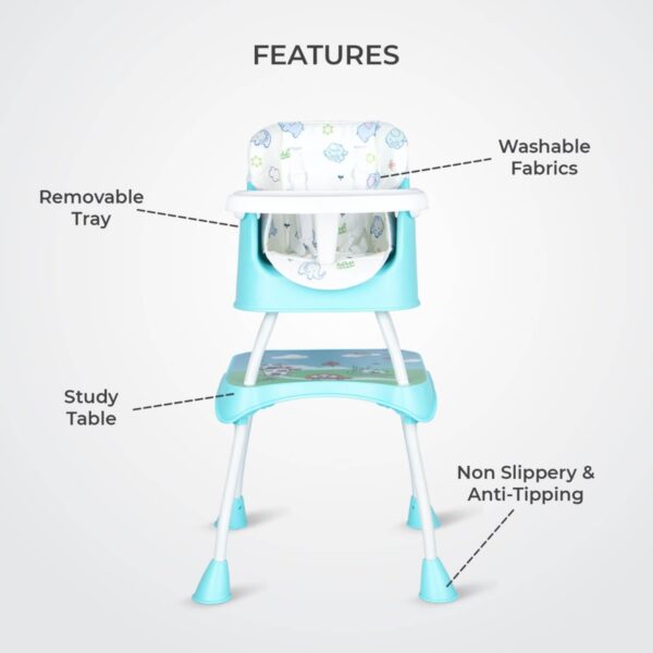 R For Rabbit – Cherry Berry Grand High Chair (Green) - Image 6