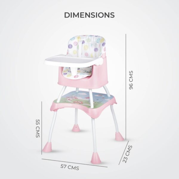 R For Rabbit – Cherry Berry Grand High Chair (Pink) - Image 2