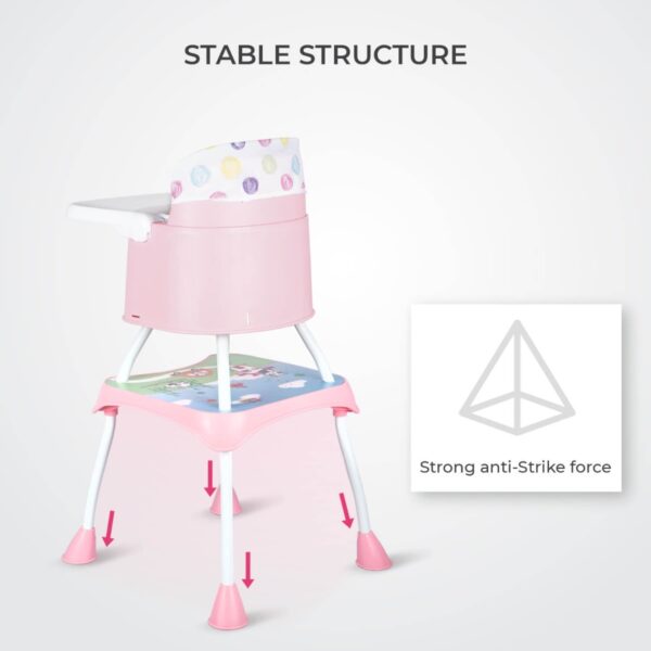 R For Rabbit – Cherry Berry Grand High Chair (Pink) - Image 4