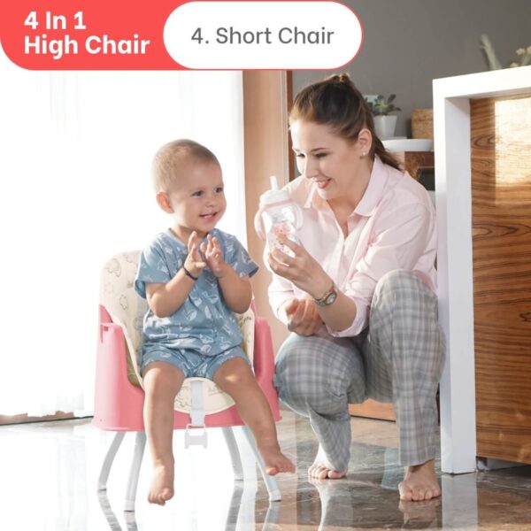 R For Rabbit – Cherry Berry Grand High Chair (Pink White) - Image 5