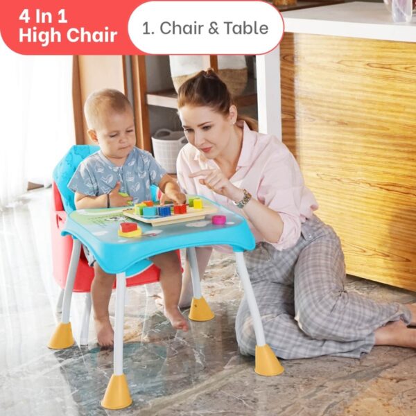 R For Rabbit – Cherry Berry Grand High Chair  (Red Blue) - Image 8