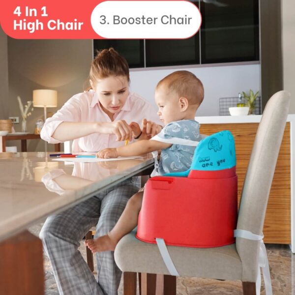 R For Rabbit – Cherry Berry Grand High Chair  (Red Blue) - Image 6