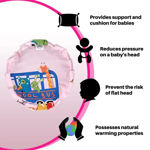 Tiffy and Toffee Circle Light Pink Pillow - Image 3