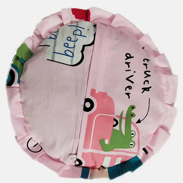 Tiffy and Toffee Circle Light Pink Pillow - Image 2