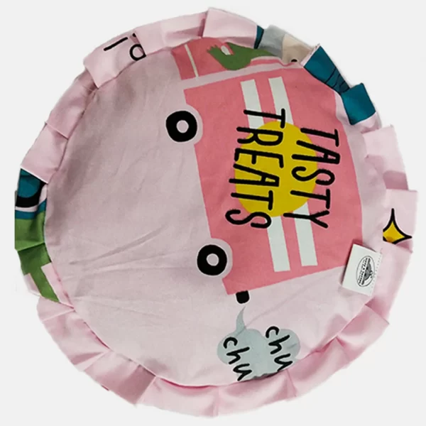 Tiffy and Toffee Circle Light Pink Pillow