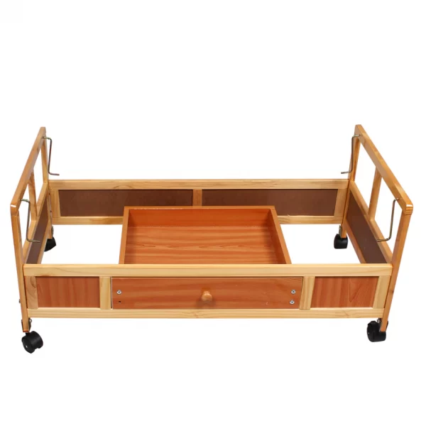 Tiffy and Toffee Dozy Baby Wooden Cot/Cradle with Mosquito Net & Mattress - Image 3