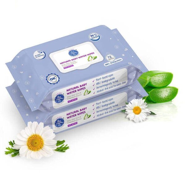 NATURAL 99% WATER BABY WIPES (PACK OF 1) - Image 4