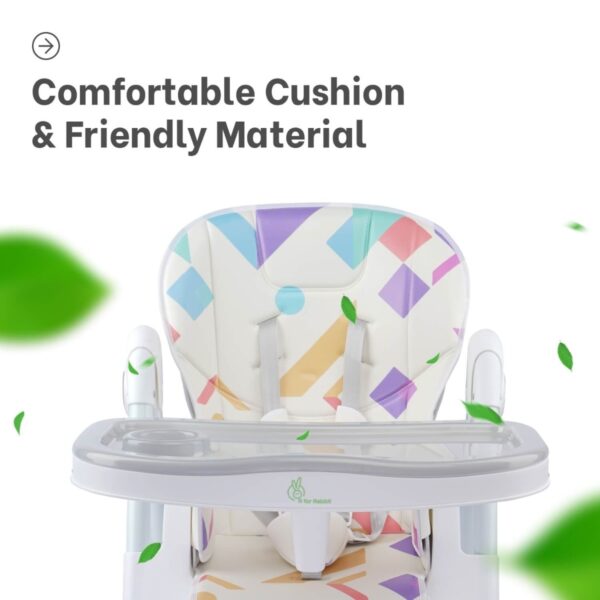 R For Rabbit – Marshmallow High Chair (Abstract White) - Image 6