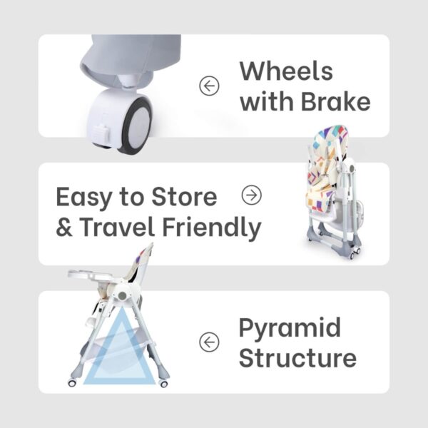 R For Rabbit – Marshmallow High Chair (Abstract White) - Image 8