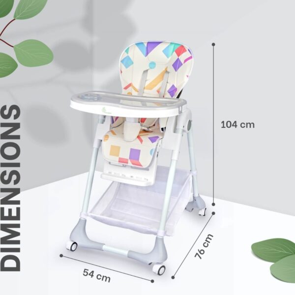 R For Rabbit – Marshmallow High Chair (Abstract White) - Image 9