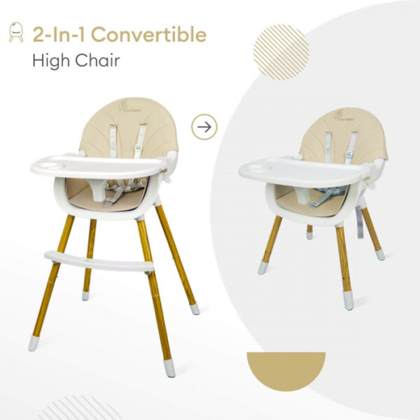 R For Rabbit – Candyland High Chair (Beige) - Image 2