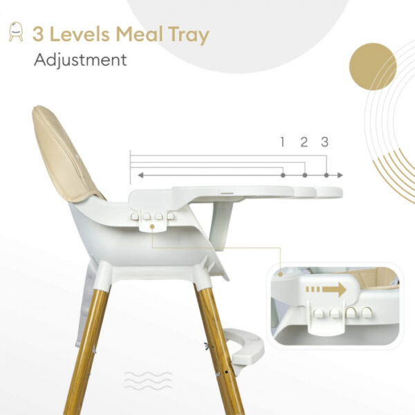 R For Rabbit – Candyland High Chair (Beige) - Image 3