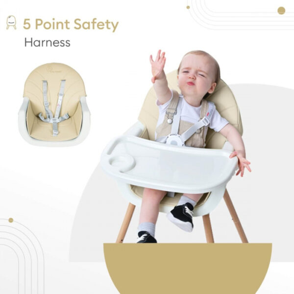 R For Rabbit – Candyland High Chair (Beige) - Image 4