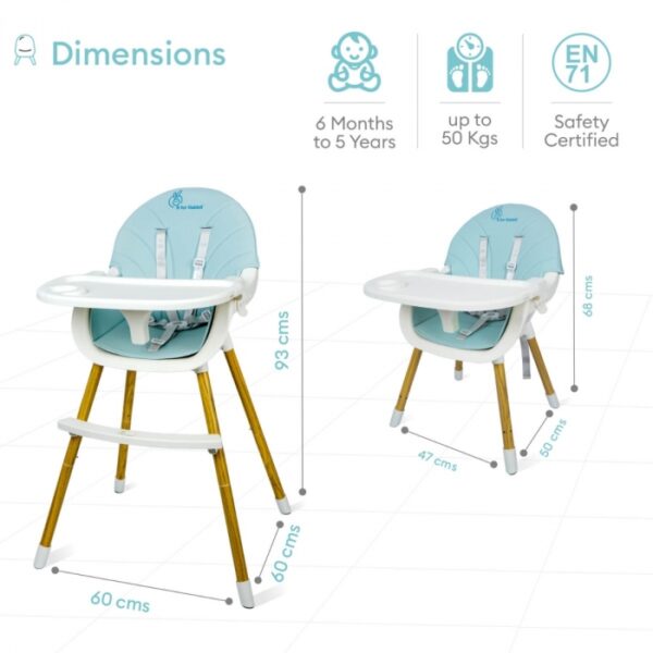 R For Rabbit – Candyland High Chair (Blue) - Image 7