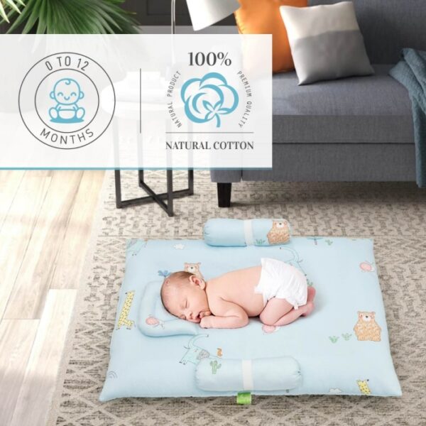 R For Rabbit – Baby Snuggy Forest Bedding (Blue) - Image 2