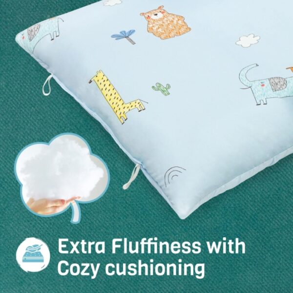 R For Rabbit – Baby Snuggy Forest Bedding (Blue) - Image 3