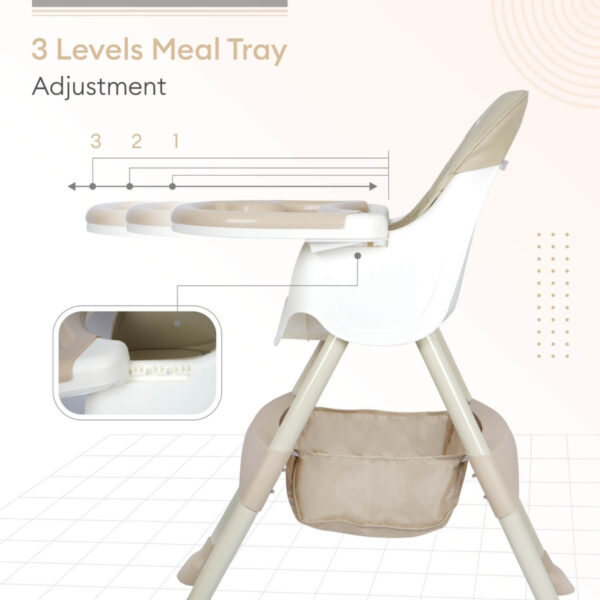 R For Rabbit – Sugar Doodle High Chair  (Sand Brown) - Image 4