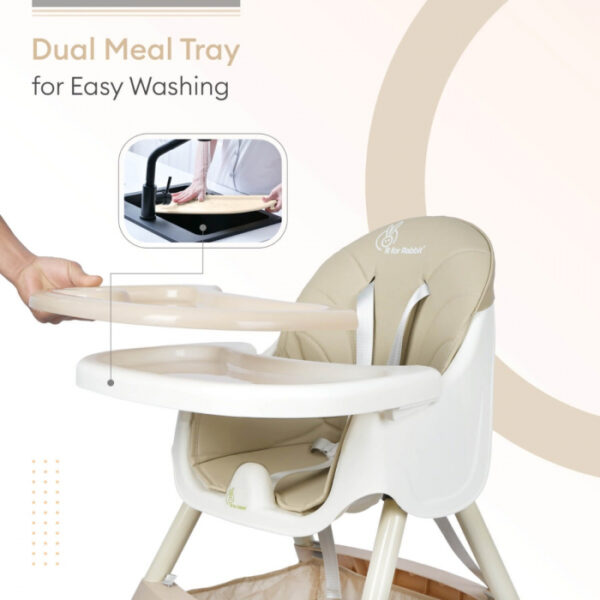 R For Rabbit – Sugar Doodle High Chair  (Sand Brown) - Image 7